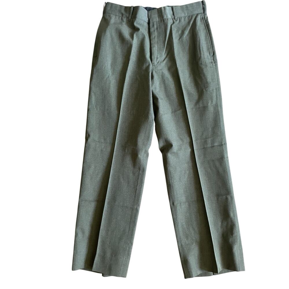 Marine Corps Alpha Mens Pants Trousers Size 35R‎ Greens Military Uniform 35 USMC